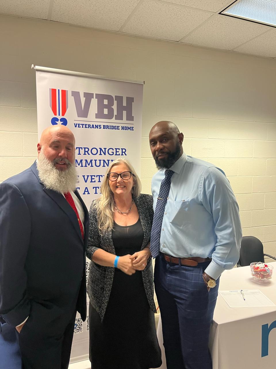Veterans participating in a Speaking Up program